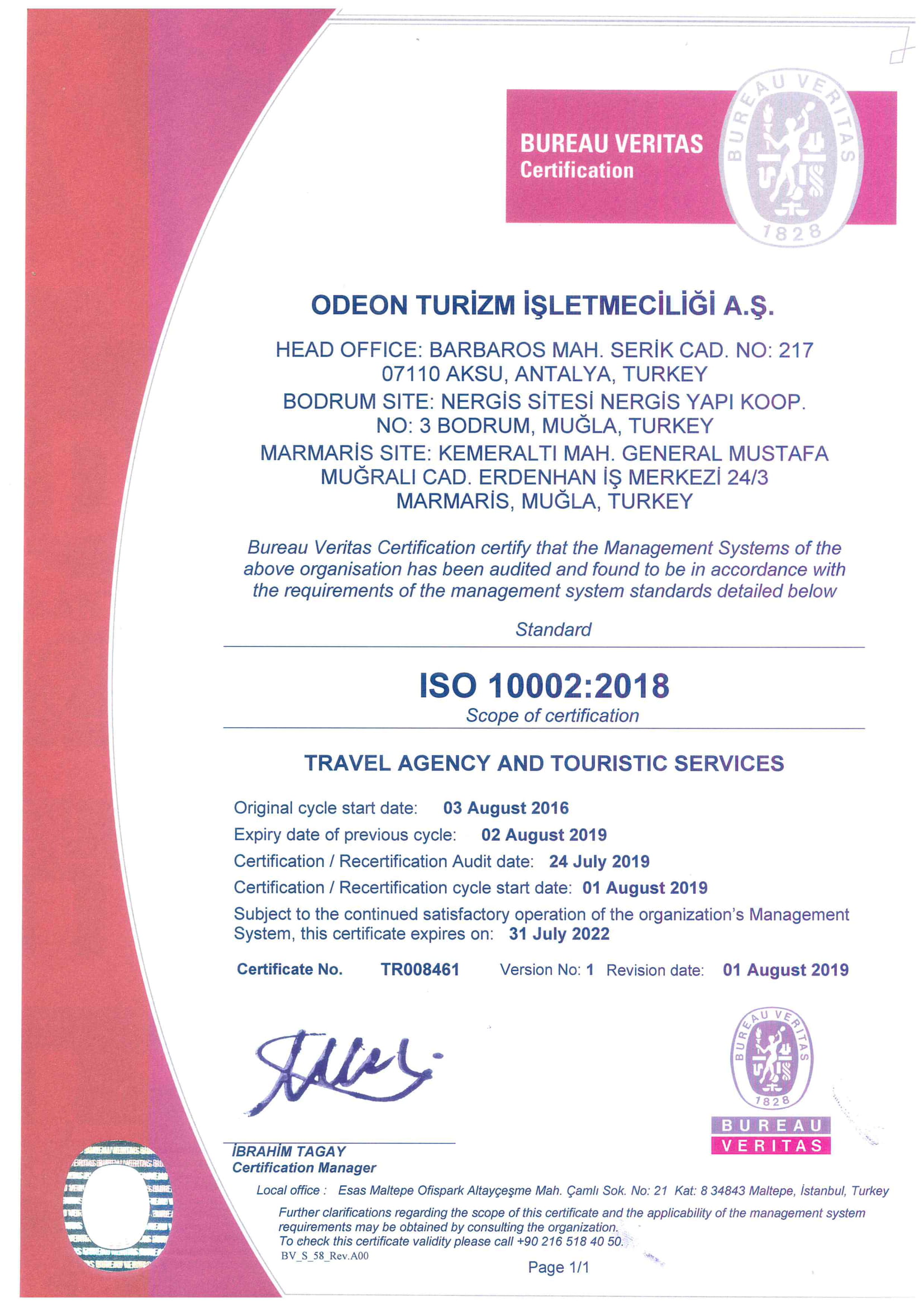ISO 10002:2018 Complaint Management System Certificate